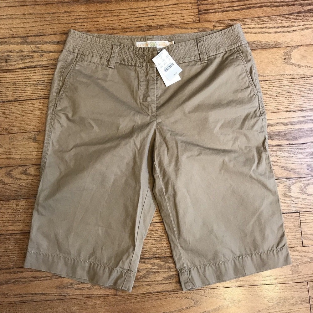 J. Crew 6 Chino City Fit Classic Twill Long Shorts